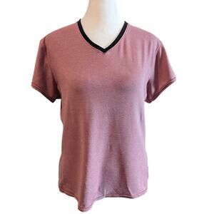 Title Nine Insport Athletic V-Neck Short Sleeve Tshirt Large